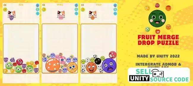 Fruit Merge Drop Puzzle SellUnitySourceCode  screenshot 2