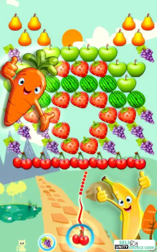 Fruit Poper Basket:Fruity Shooter Quest SellUnitySourceCode  screenshot 3