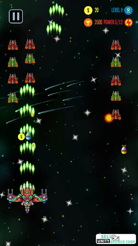 Galaxy Infinity Shooting SellUnitySourceCode  screenshot 5