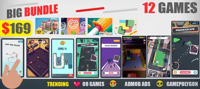 GAMEPOLYGON BIG Bundle Offer: 12 Games SellUnitySourceCode screenshot 2