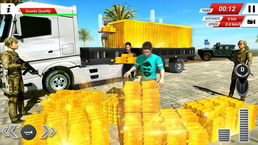 Gold Transport Truck Driver 2020 SellUnitySourceCode screenshot 3