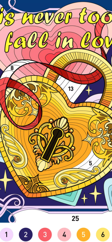 Heart Love Color By Number screenshot 4