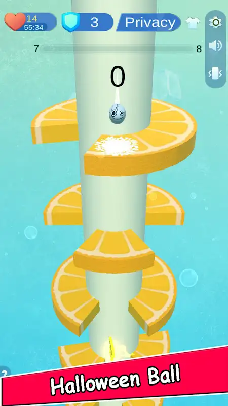 Helix Halloween Ball Jump screenshot 2