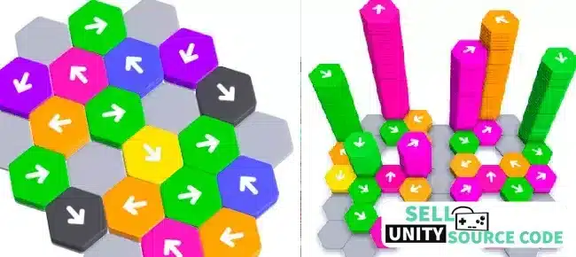Hexa Away puzzle nimmi developer Best Unity 3d Gam SellUnitySourceCode screenshot 3