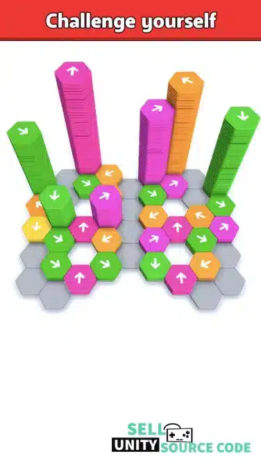 Hexa Away puzzle nimmi developer Best Unity 3d Gam SellUnitySourceCode screenshot 5