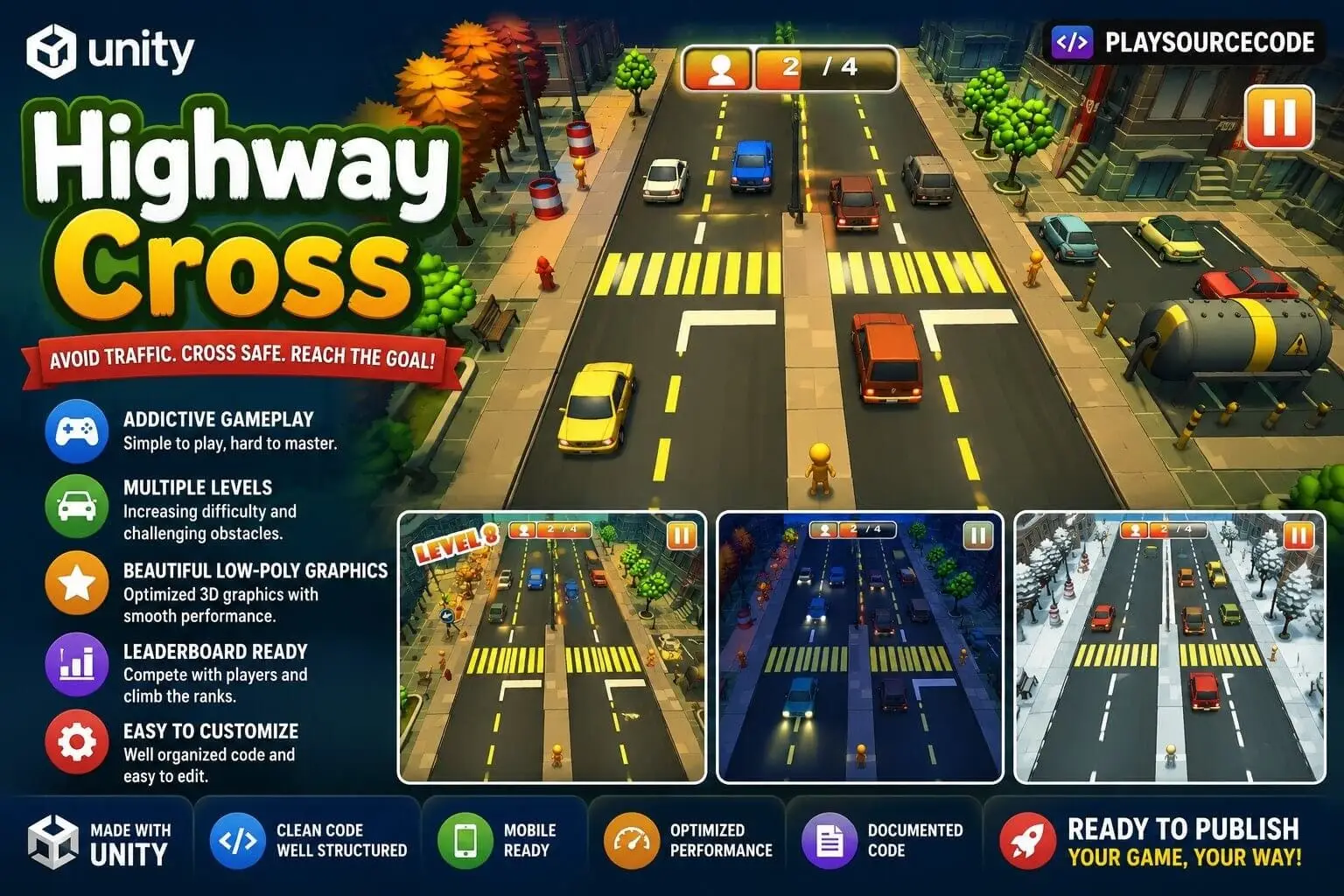 Highway Cross Unity Source code source code