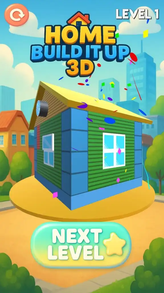 Home Build It Up 3D – Puzzle Mobile Game screenshot 3
