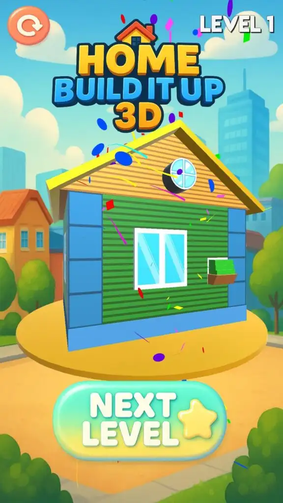 Home Build It Up 3D – Puzzle Mobile Game screenshot 4