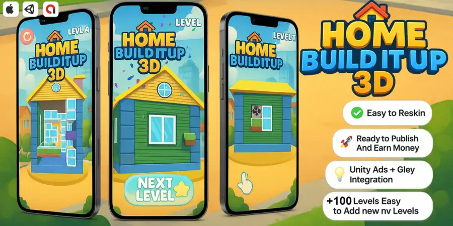 Home Build It Up 3D – Puzzle Mobile Game screenshot 5