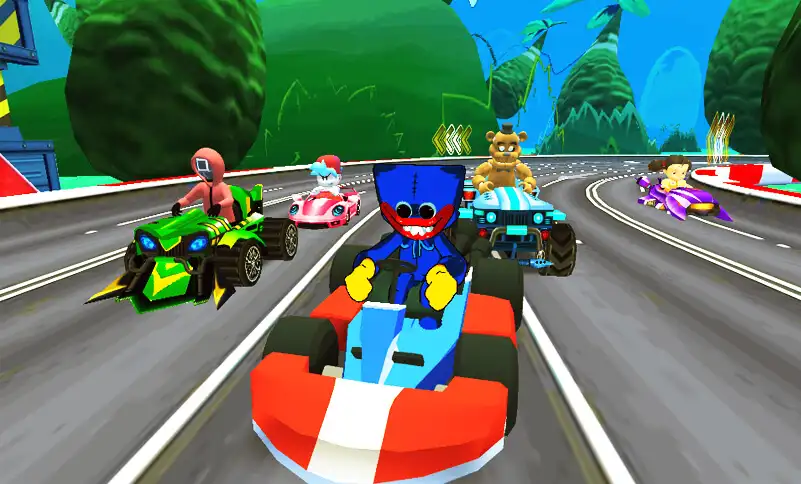 huggy wuggy friend : car racing transformer SellUnitySourceCode screenshot 4