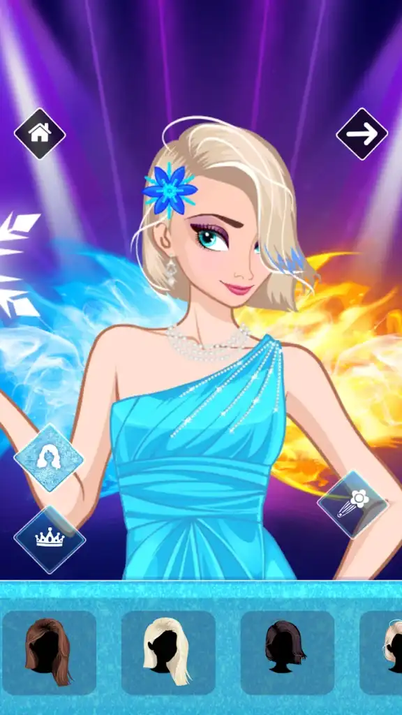 Icy or Fire dress up game SellUnitySourceCode screenshot 2