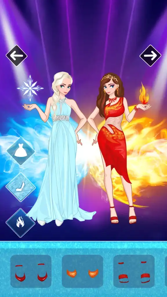 Icy or Fire dress up game SellUnitySourceCode screenshot 3