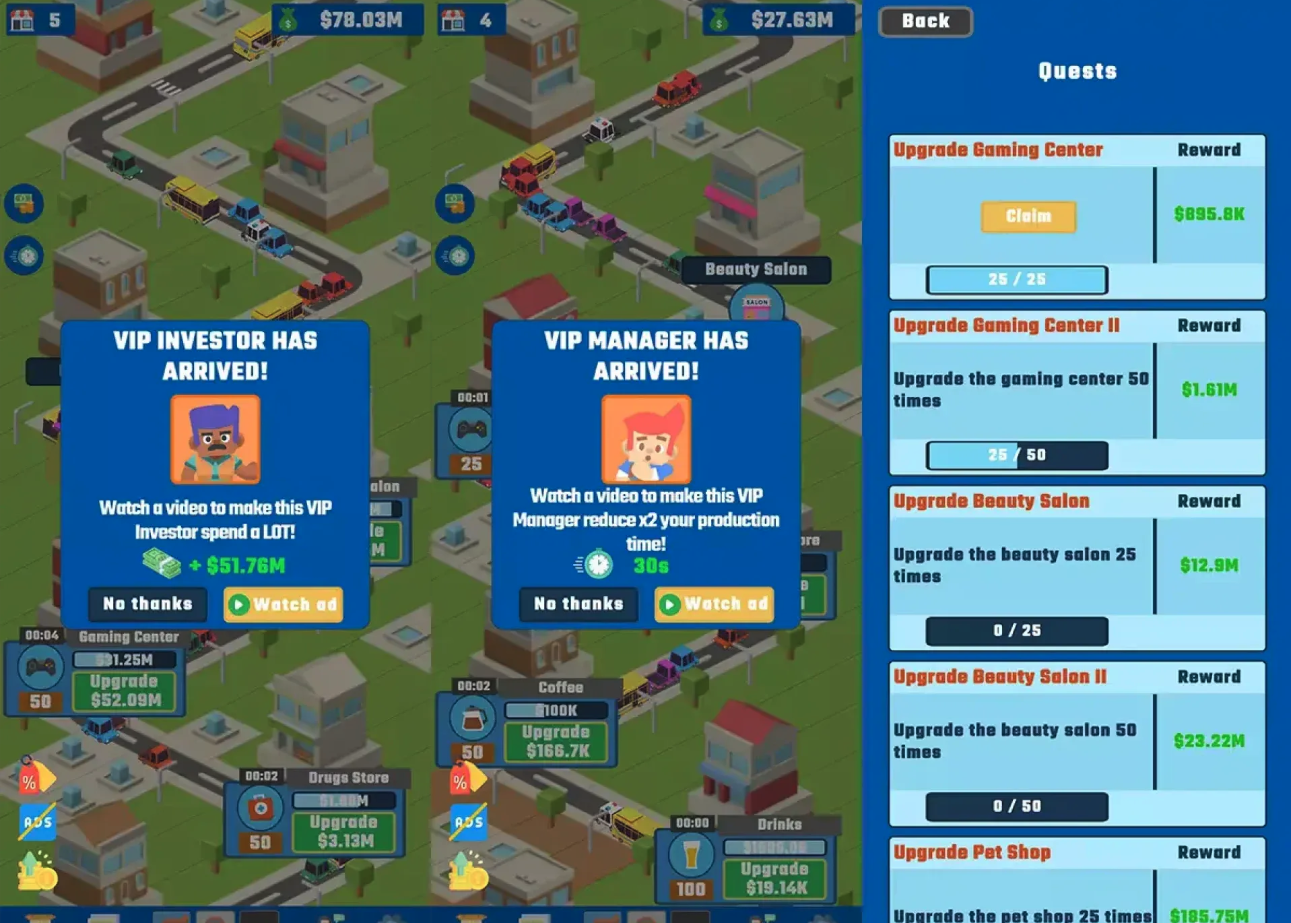 Idle Business Manager Game (Tycoon Template) screenshot 5