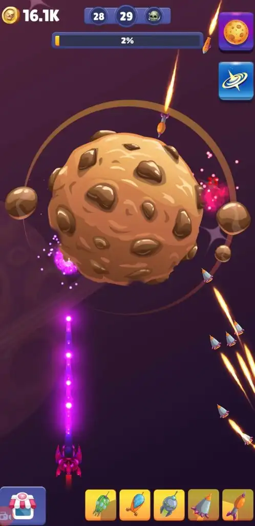 Idle Space Destroyer – Planet Bomber Hyper Casual SellUnitySourceCode  screenshot 5