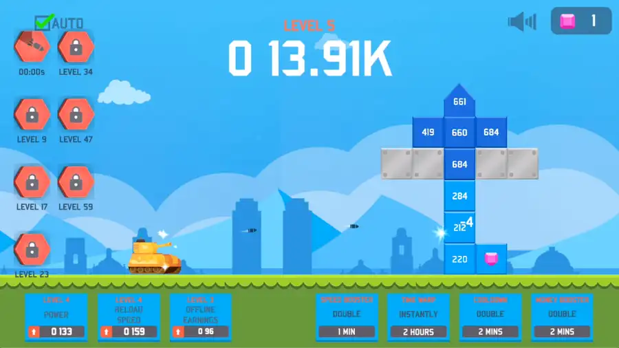 Idle Tank Battle SellUnitySourceCode screenshot 2