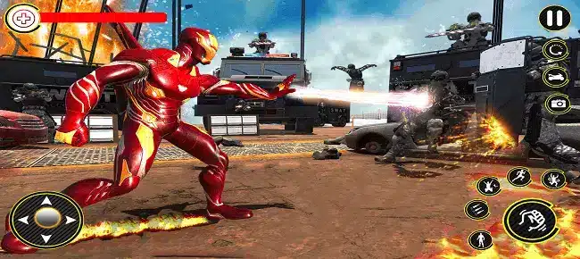 Iron Hero Game Superhero Game SellUnitySourceCode screenshot 2