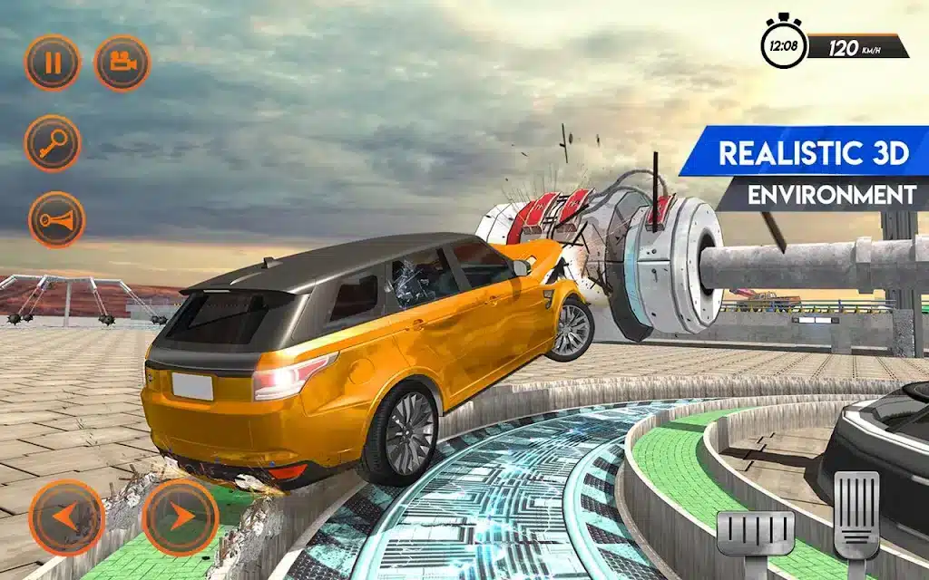 Jeep Driving Crash Simulator: Beam Damage Engine SellUnitySourceCode screenshot 5