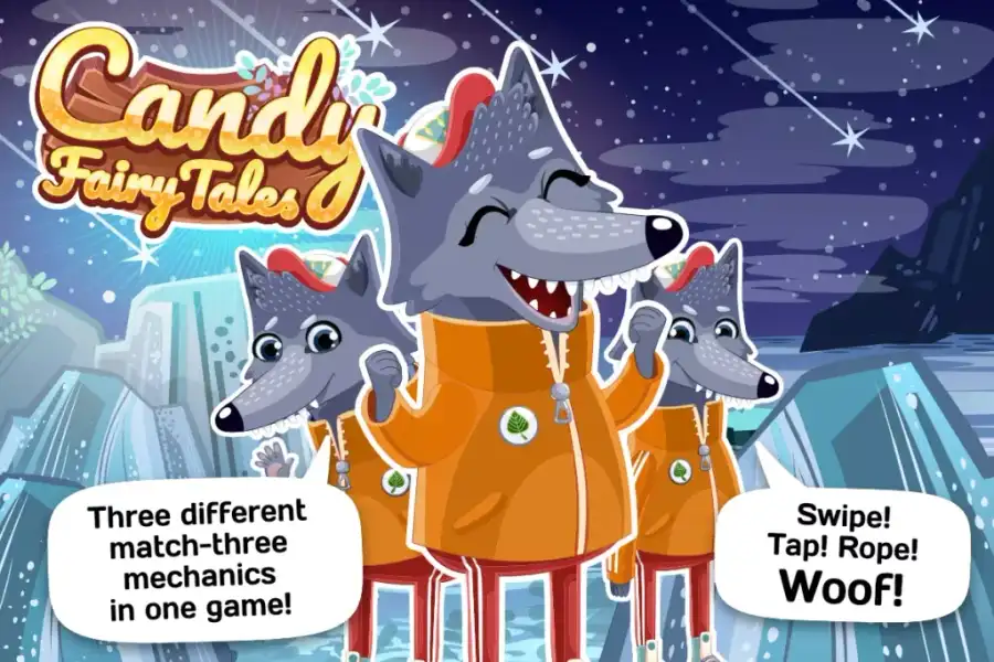 Jellymobile's Candy Fairy Tales: Match-3 Engine SellUnitySourceCode screenshot 2