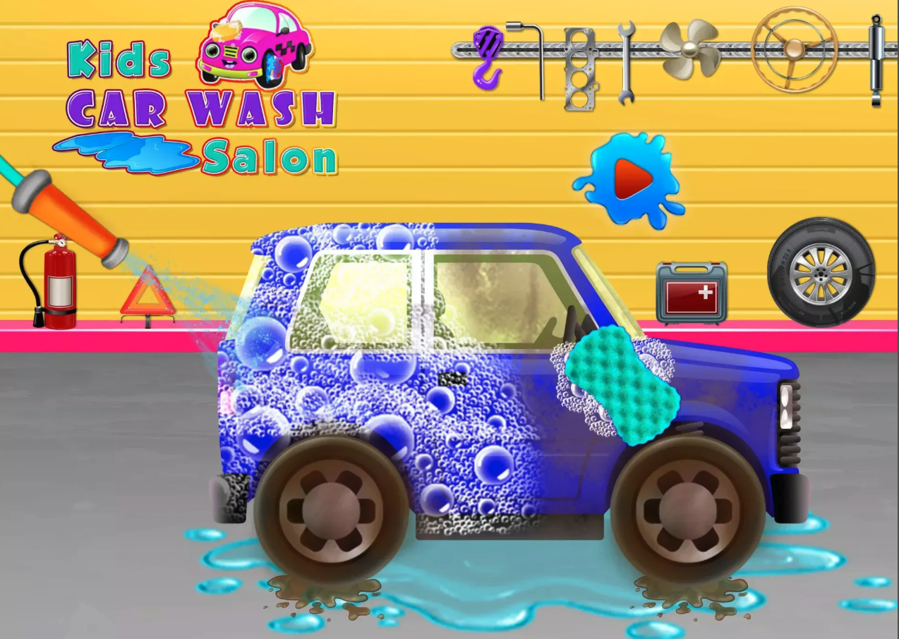 Kids Car Wash Salon Service Workshop screenshot 2