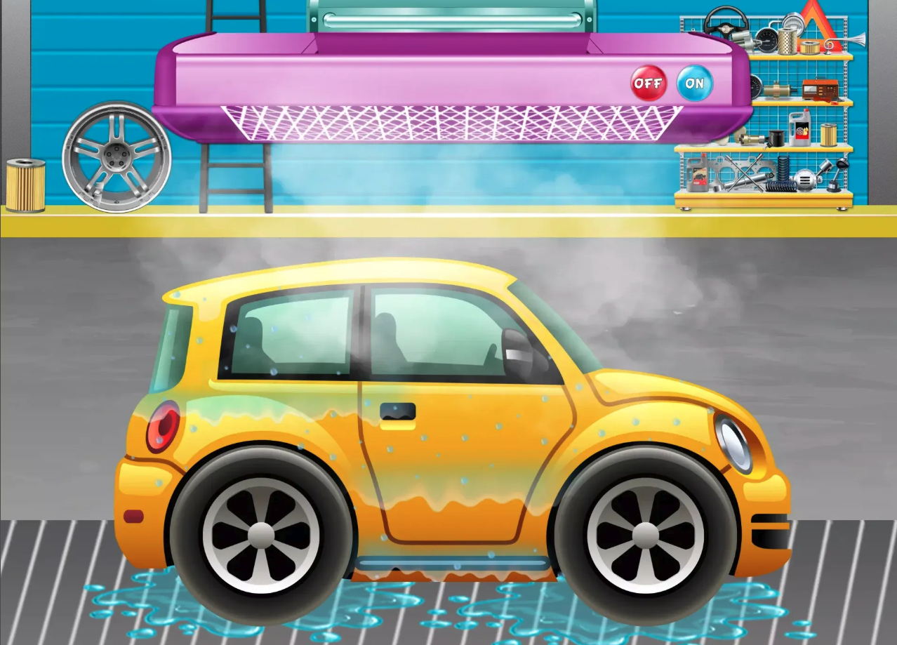 Kids Car Wash Salon Service Workshop screenshot 4