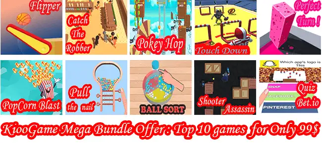 Kioo Games Mega Bundle Offer: Top Trending 10 Game SellUnitySourceCode screenshot 2