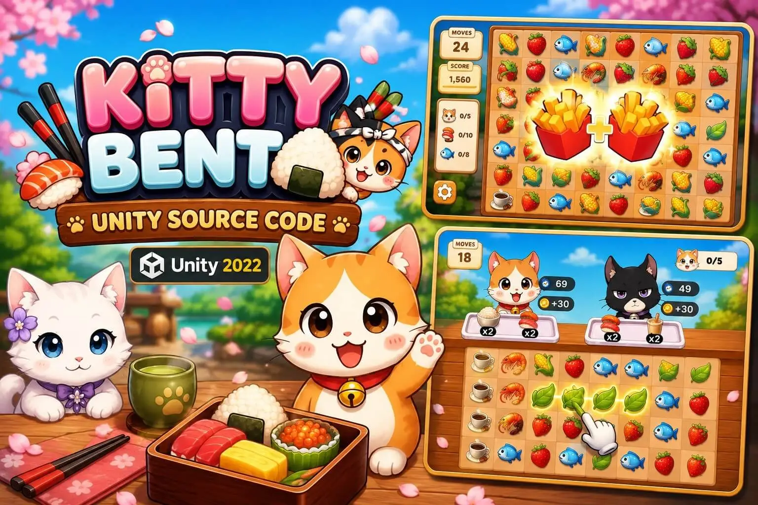 Kitty Bento Unity Source Code source code