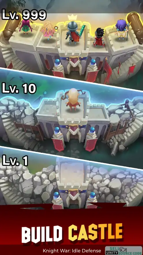Knight War: Idle Defense SellUnitySourceCode screenshot 4
