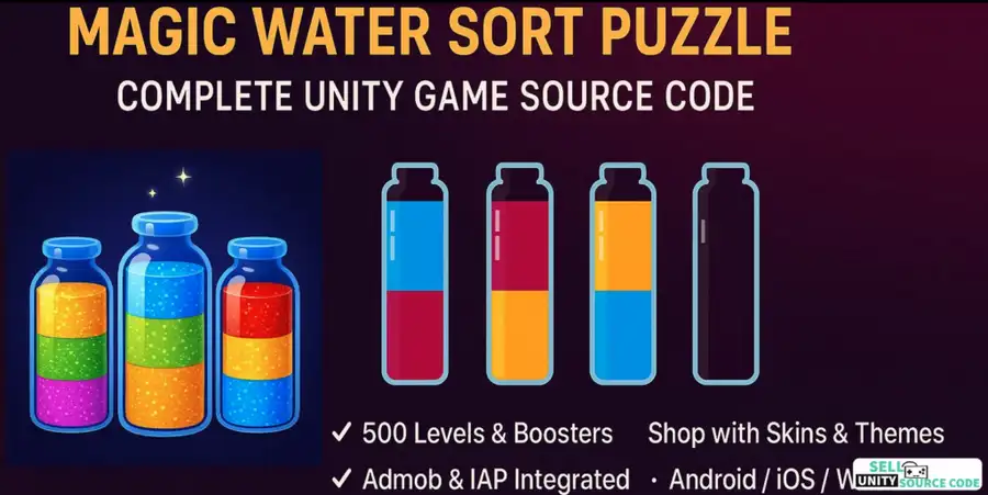 Magic Water Sort Puzzle – Sell Unity Source Code screenshot 2