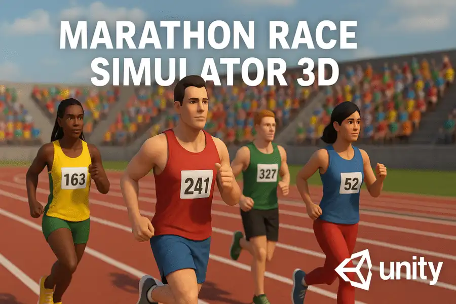 Marathon Race Simulator 3D screenshot 2