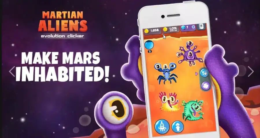 Martian Aliens – Evolution Clicker screenshot 3