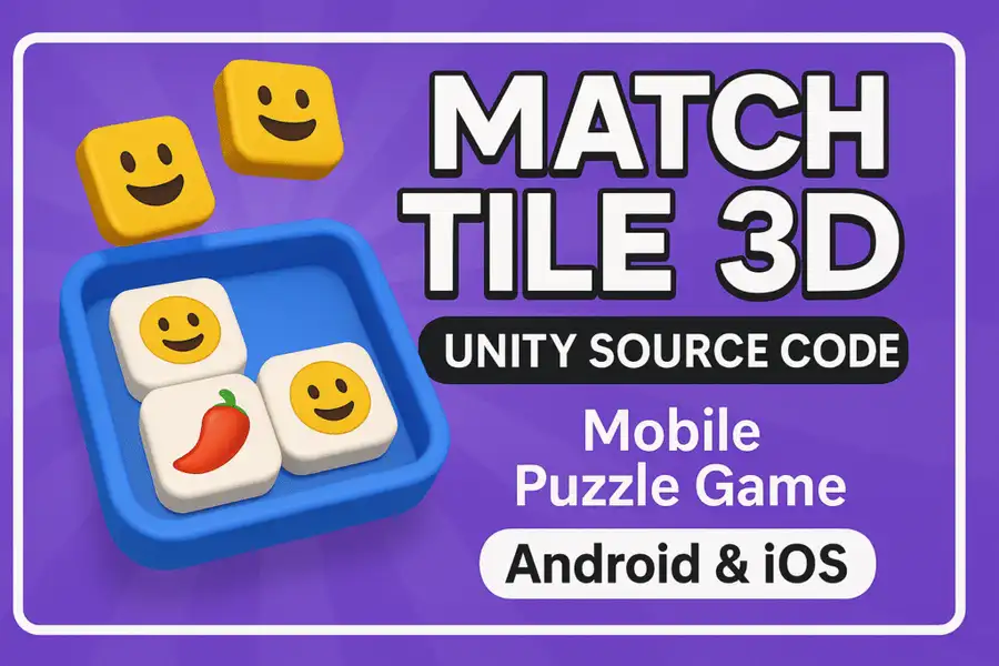 Match Tile Drop 3D – Unity Source Code (Mobile Puzzle Game) screenshot 2