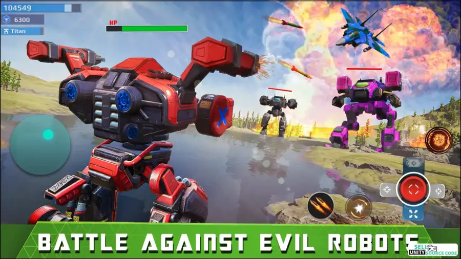 Mech Robot Games - Multi Robot SellUnitySourceCode screenshot 3