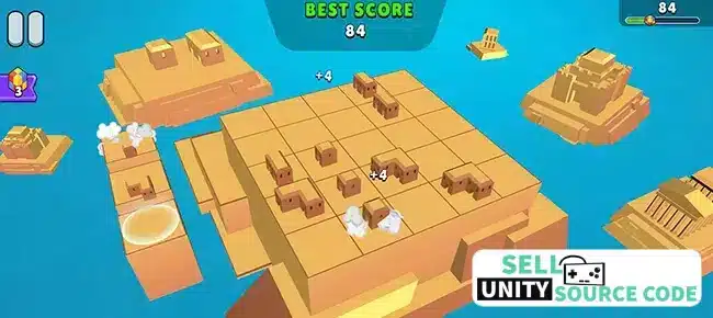 Merge City Block SellUnitySourceCode screenshot 3