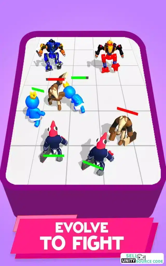 Merge Rainbow 3D Monster fight SellUnitySourceCode screenshot 4