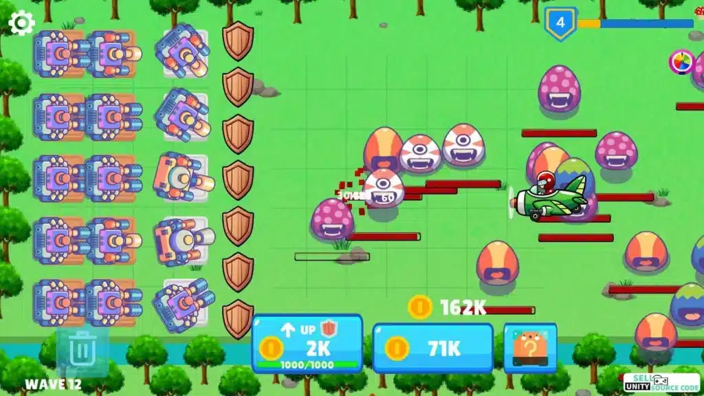Merge Turret: Monster Defense SellUnitySourceCode   screenshot 4