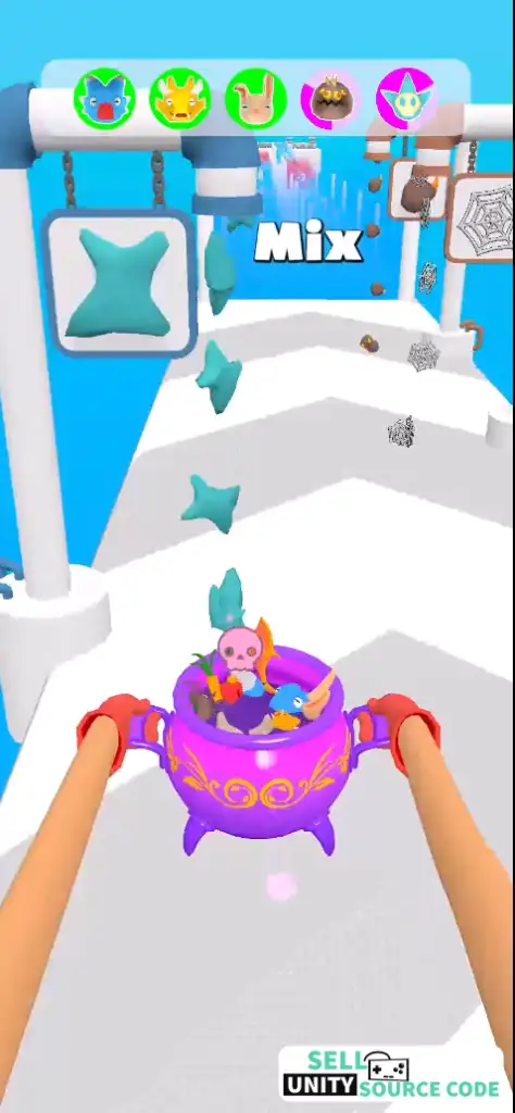 Mixing Monsters SellUnitySourceCode screenshot 5