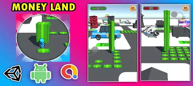 Money Land 3D Game SellUnitySourceCode screenshot 2