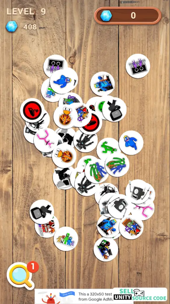 Monster match Tiles (skibidy & rainbow friends) SellUnitySourceCode screenshot 4