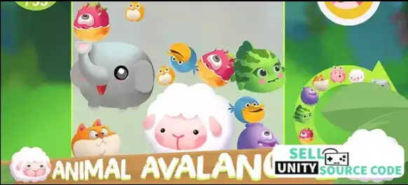 New Animal Avalanche – Merge Puzzle Unity Game – SellUnitySourceCode.com screenshot 2
