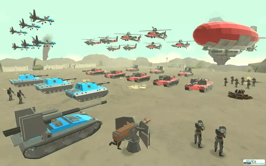 New Army War Simulator – Battle Strategy Unity Template – SellUnitySourceCode.com screenshot 2