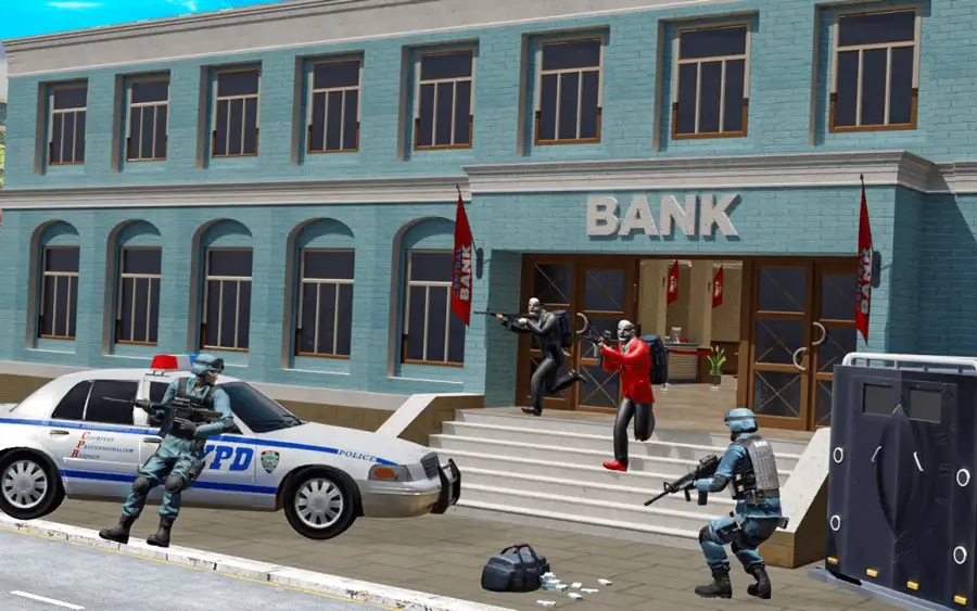 New Bank Robbery Hatch City Police Gangster Crime - SellUnitySourceCode.com screenshot 3