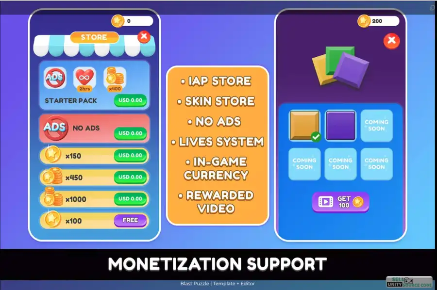 New Blast Puzzle | Template + Editor SellUnitySourceCode.com screenshot 3
