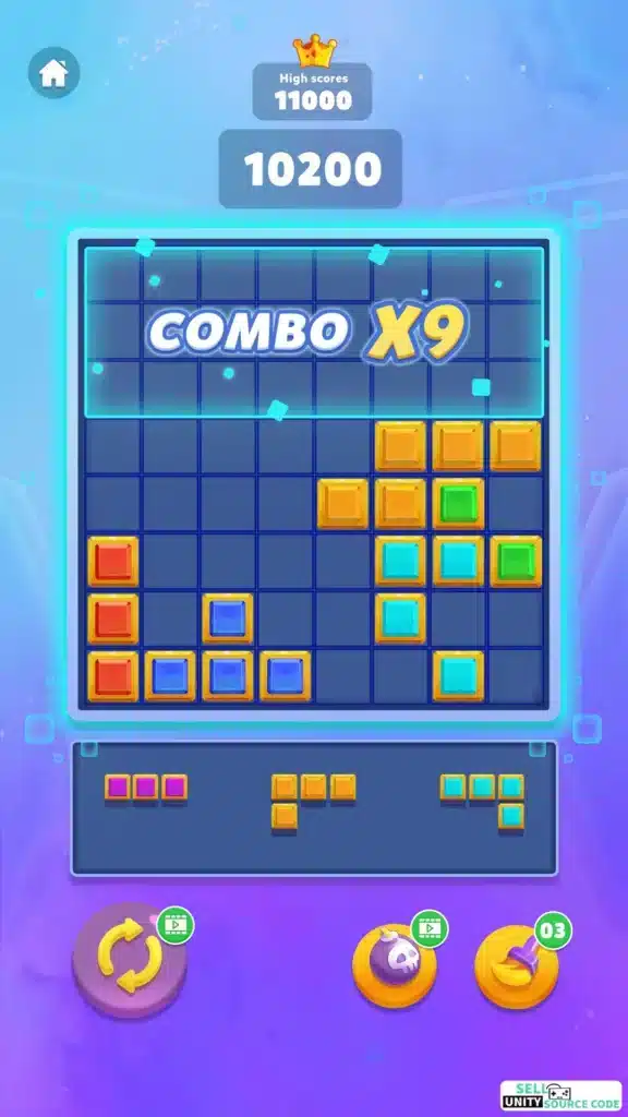   New Block Puzzle: Jewel Block Complete Unity Projects - SellUnitySourceCode.com screenshot 4