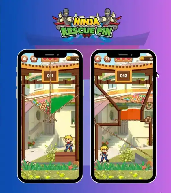 Ninja Rescue Pin screenshot 3