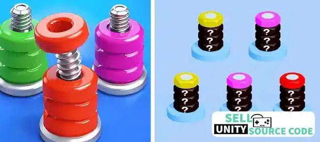 Nuts Bolts Sort Nimmi Developers SellUnitySourceCode screenshot 4
