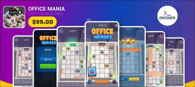 Office Heroes | Hypercasual puzzle solver SellUnitySourceCode screenshot 3