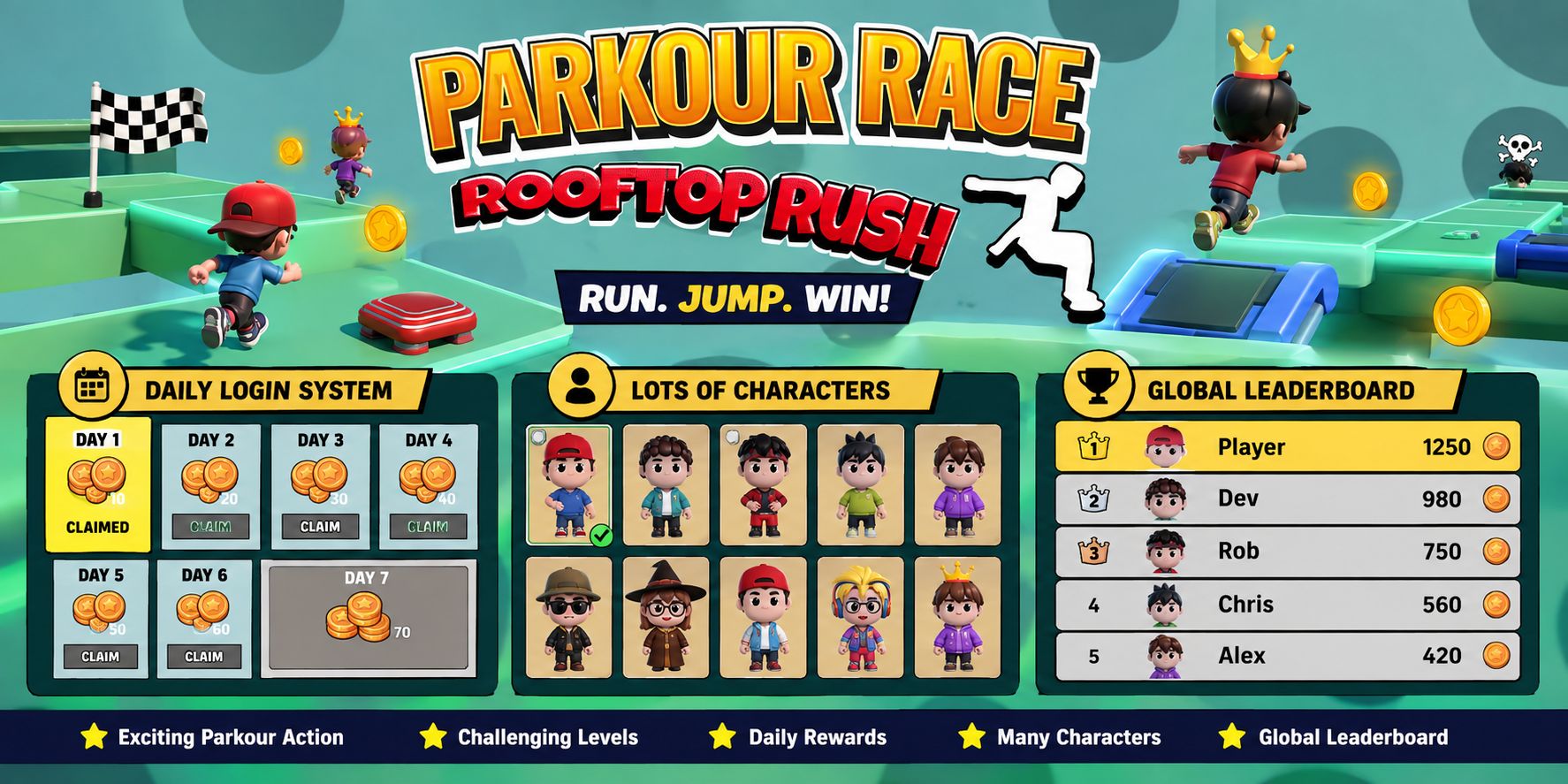 Parkour Race 3D - Unity Source Code source code