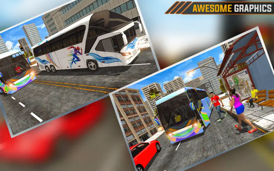 Passenger Bus Simulator Game SellUnitySourceCode screenshot 2