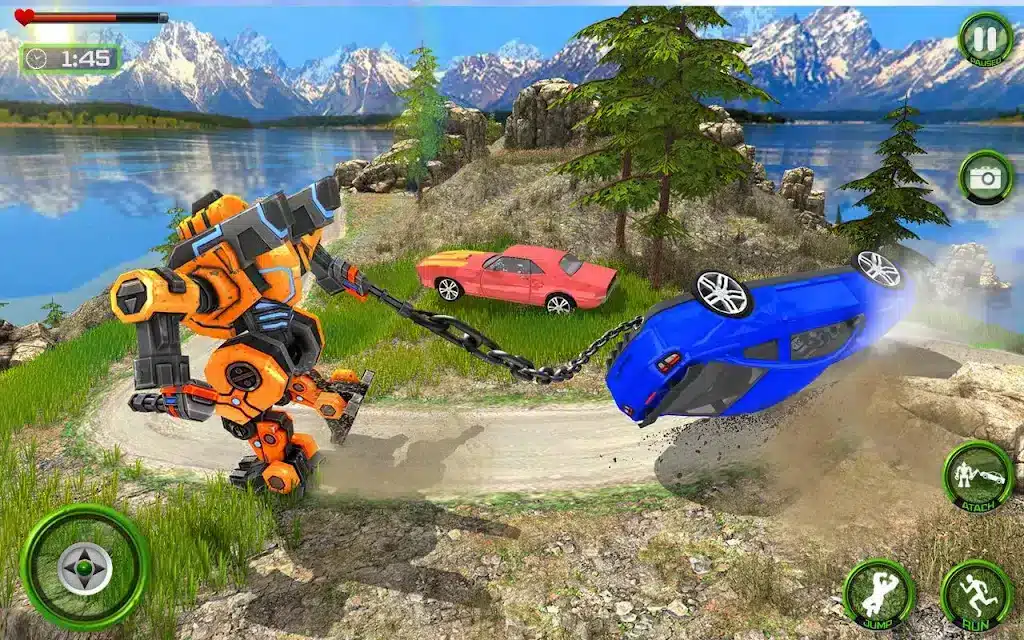 Police Robot Transform Tow Truck Game 2018 SellUnitySourceCode screenshot 2