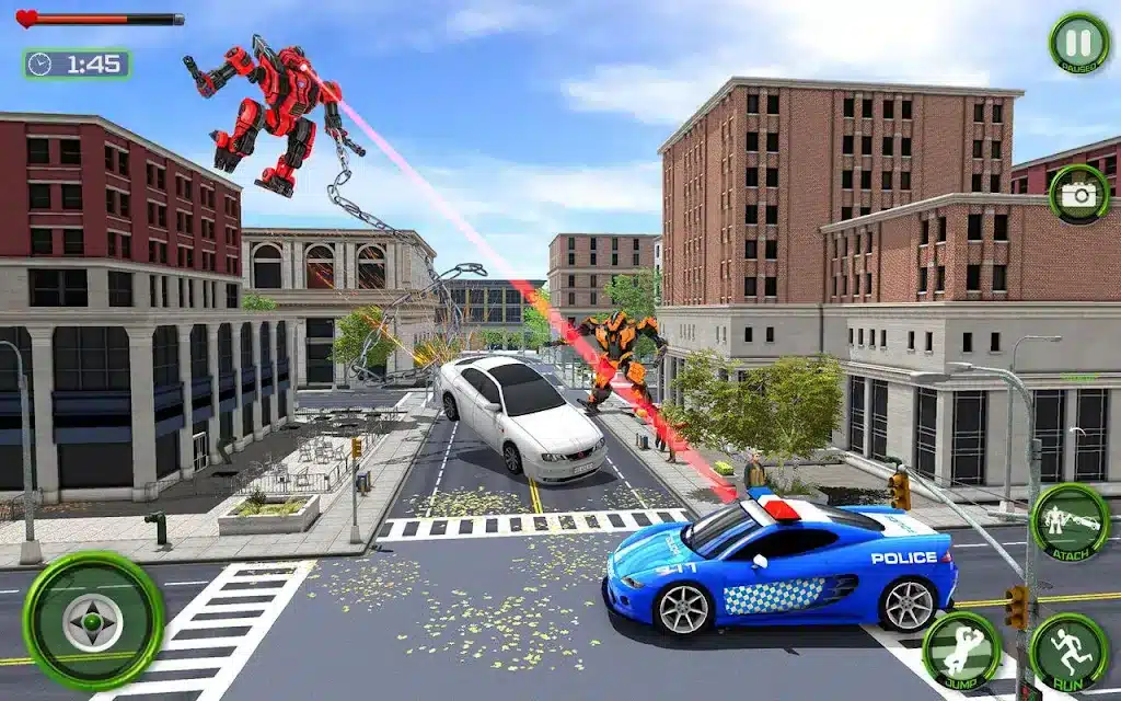 Police Robot Transform Tow Truck Game 2018 SellUnitySourceCode screenshot 5